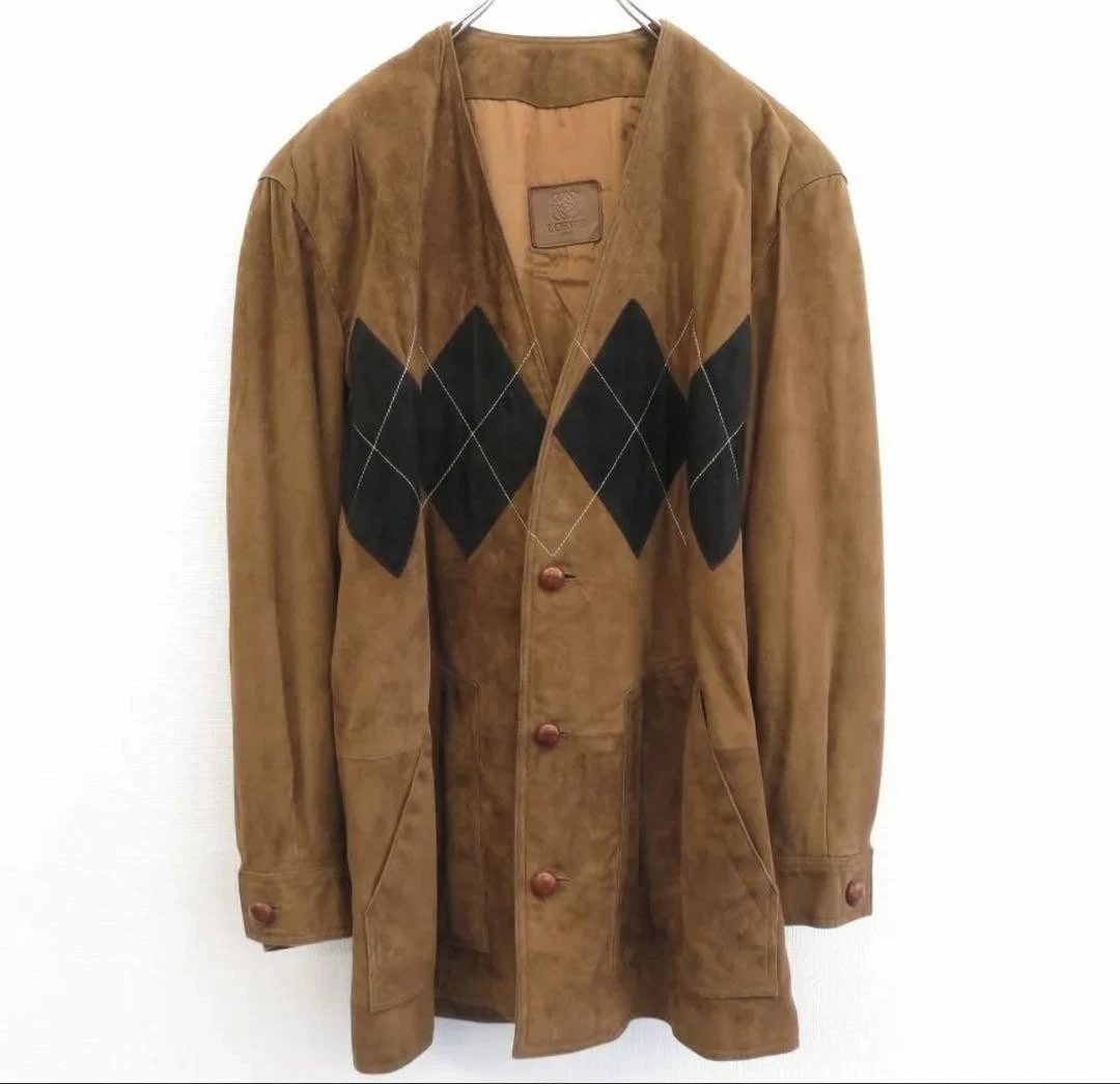 Loewe Vintage Corte Scamosciata Argyle