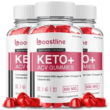 Boostline Keto ACV Gummies, Boost Line ACV Max Strength Gummies (3 Pack)