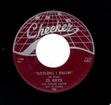 RARE KILLER CHICAGO DOOWOP-EL RAYS (DELLS)-DARLING I KNOW/CHRISTINE-CHECKER 794
