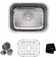 Kraus Kbu12 23 Inch Undermount Single Bowl 16 Gauge Stainless Steel Kitchen Sink Kraus Kbu12 23 Inch Undermount Single Bowl 16 Gauge Stainless Steel Kitchen Sink
