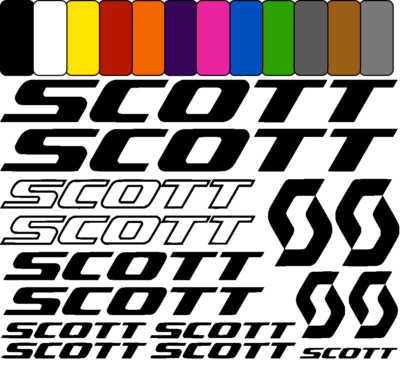 SCOTT ver1 aufkleber sticker fahrrad bicycle