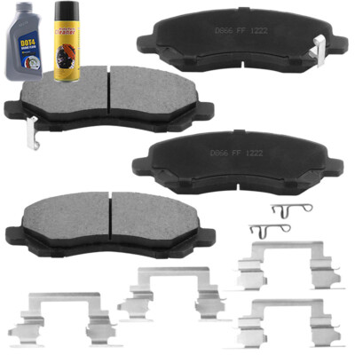 4x Front Brake Pad+Brake Cleaner &Fluid for Avenger Caliber Lancer RVR FL D20