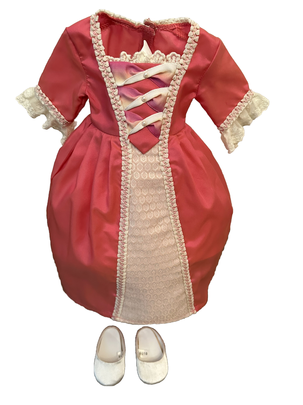 American Girl Doll Elizabeth Cole Pink Meet Ball Gown and Slippers eBay