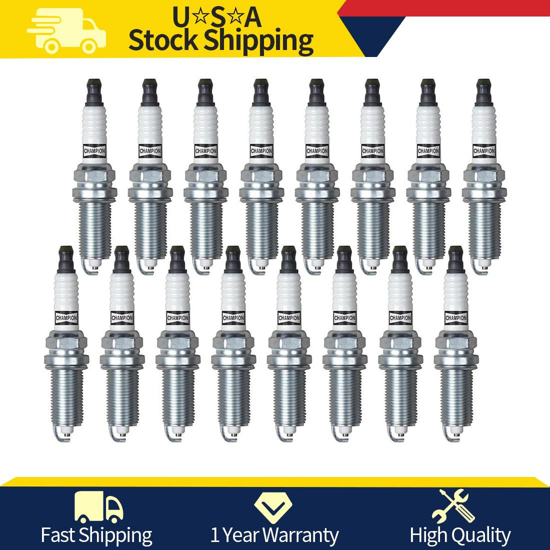 Champion Copper Plus 16pcs Spark Plug For 2009-2018 Chrysler 300 V8 5.7L AWD_tt
