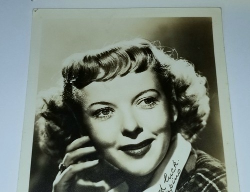 FOTO 5x7 firmada por Ida Lupino autografiada en blanco y negro estrella de cine de Hollywood George Hurrell - Imagen 12 de 18