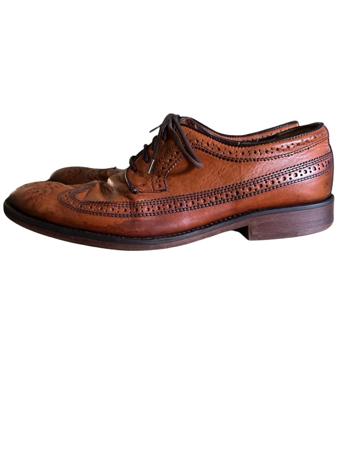 SAOLA Scarpe Oxford derby Johnston & Murphy 20 1356 da uomo in pelle marrone punta ala taglia 9 5