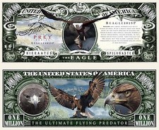 OUR BIRDS OF PREY EAGLE DOLLAR BILL (2 Bills)