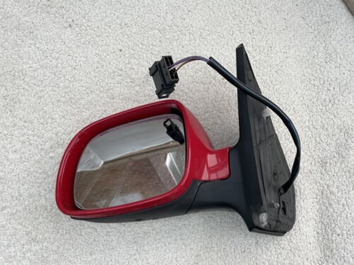 VW MK4 Golf Bora Jetta raro espejo rechoncho rojo izquierdo lente eléctrica sin calefacción - Imagen 1 de 3