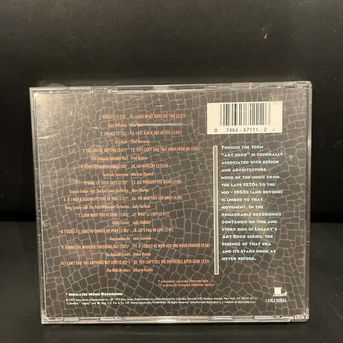アート・デザイン・音楽 IN THE DECO STYLE This Is Art Deco by Various Artists (CD, Jul-1993, Legacy