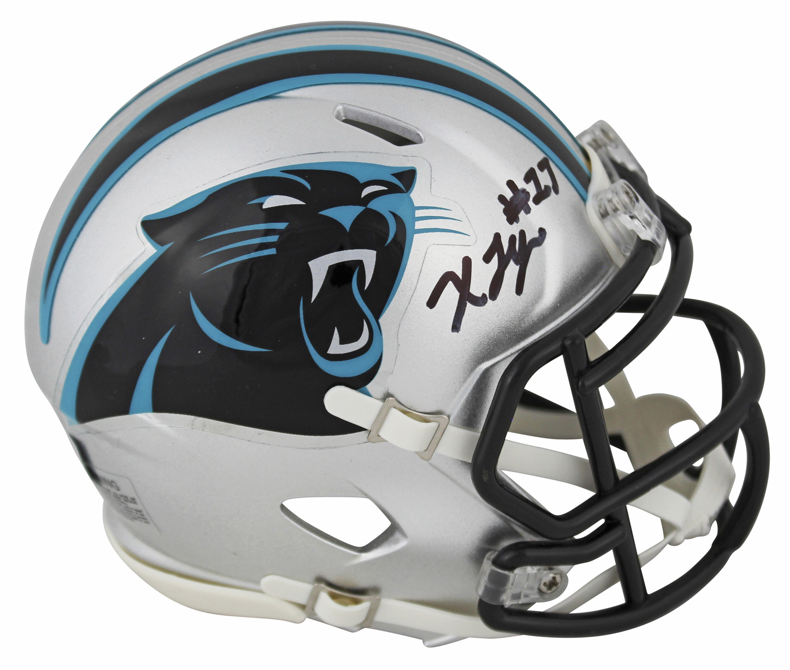 Xavier Legette Autographed Signed Panthers Authentic Speed Mini Helmet Beckett Witnessed 