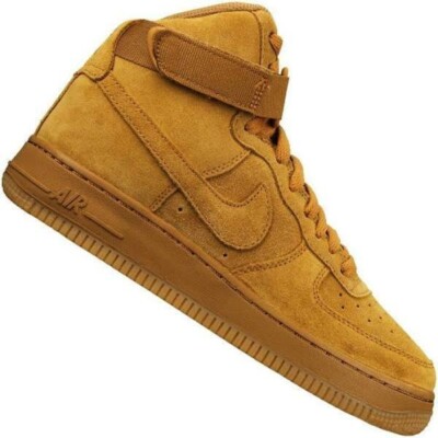 NIKE FORCE MID/High LV8 PS/GS 859337 701 FOR YOUNG ATHELETS WheatGum Lt  Brown UK