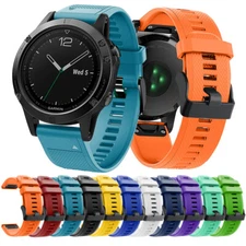 Quick Release Silicone Watch Band Strap For Garmin Fenix 7 5 Plus 6 Pro S62 S60