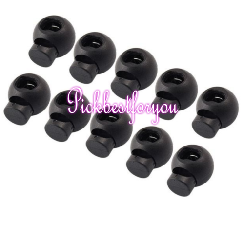 100pcs Round Ball Cordlock Cord Lock Toggles Stopper Stops #Hu49 YD - Picture 1 of 3