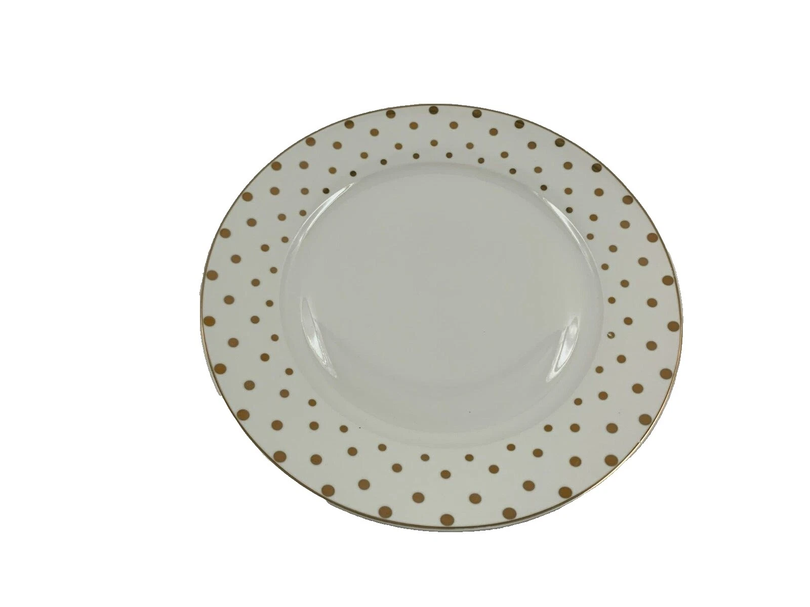 Pratos de jantar branca de Bolinhas