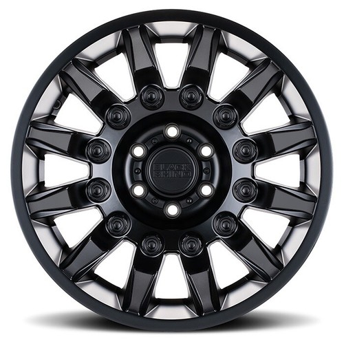BLACK OFF ROAD WHEELS RIMS 33 12.50 18 FUEL TIRES MUD GMC SIERRA