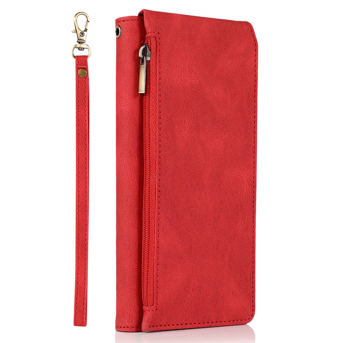 Zipper Pocket Flip Leather Wallet Case For HTC U11 U12 Plus D12