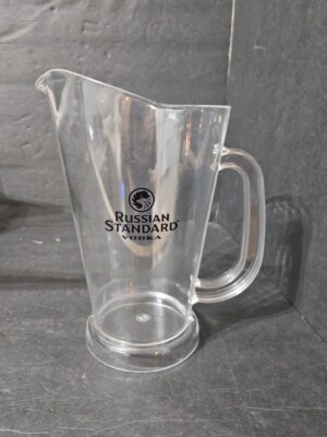 Russian Standard Vodka Clear Plastic Pitcher New