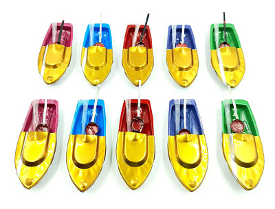 Handmade Put Put pop pop Steamer Toy Water Boat Pack of 10 Piece(Multicolor)