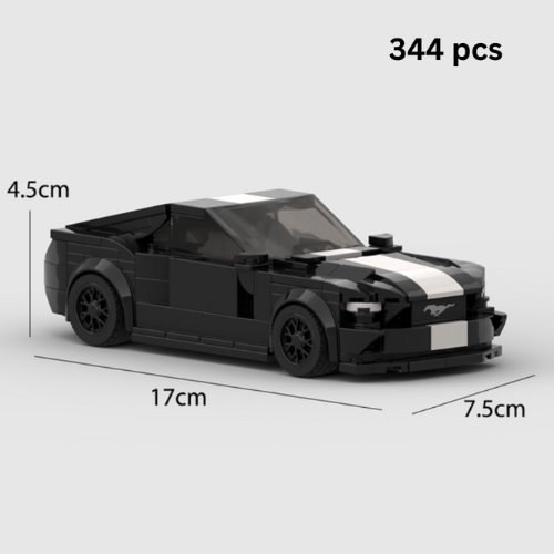 MOC LEGO Car: Ford Mustang GT Black Speed Champions Style Fast