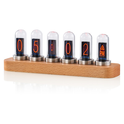 Modern IPS Nixie Clock Sound Level Meter Home Decor Digital Clock Audio Spectrum