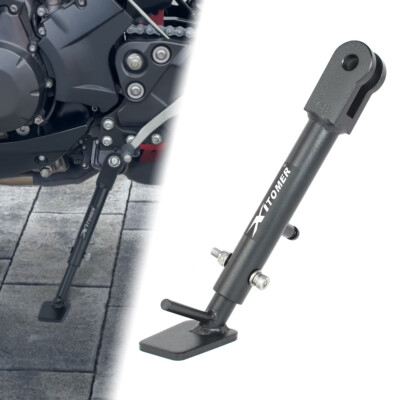 Adjustable Sidestand Kickstand Support Stand Fit For Yamaha FZ6R 2009-2017