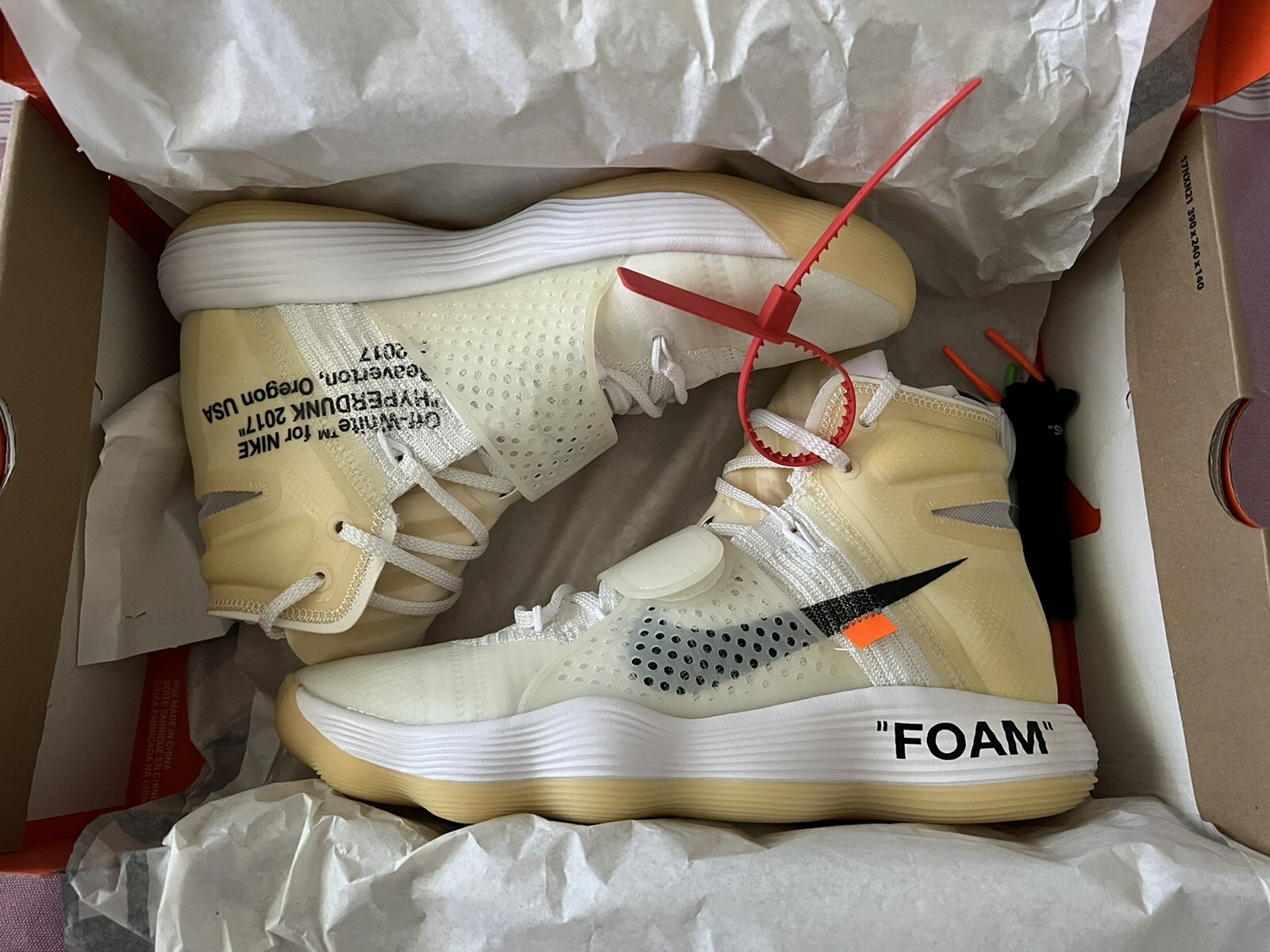 Nike x Off-White The 10: Hyperdunk 2017 Flyknit Size 10 AJ4578-100 White DB  | eBay