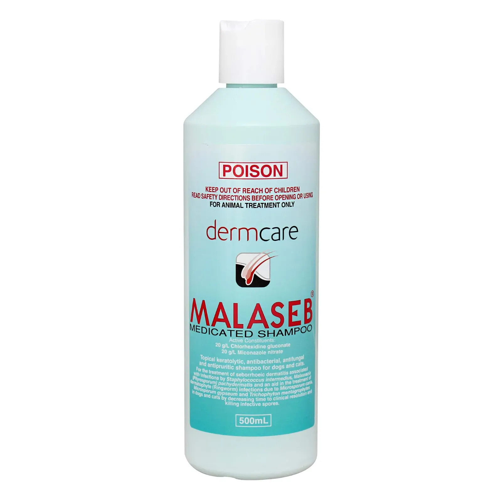 Malaseb Shampoo for Dogs & Cats Antifungal Dermcare Medicated 250ml