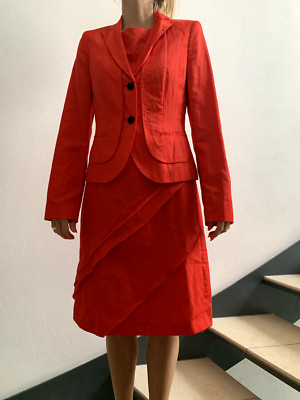 S.Oliver Selection Damen Etuikleid mit Blazer Gr. 36 Rot - TOP ZUSTAND!