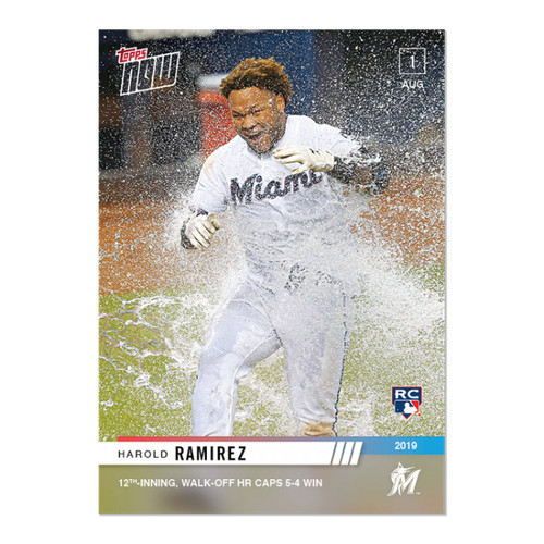 2019 Topps Now 614 Harold Ramírez