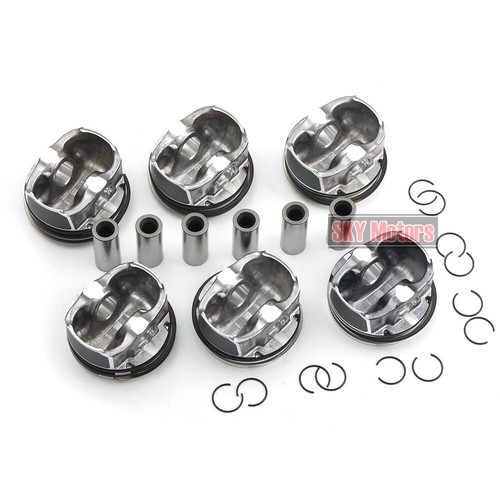 STD 6x Pistons & Rings Set Φ84mm 22mm For BMW N54B30 135i 335i 535i E90 E91 3.0T - Picture 3 of 7