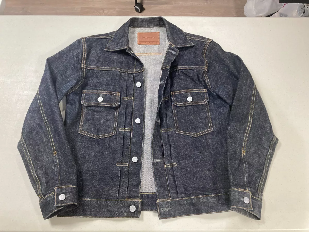 suitsupply denim jean jacket outerwear Rinse wash Small eBay