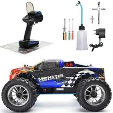 Car 1:10 Scale Off Road Truck Nitro Gas Power 4wd Remote Control Car High Speed