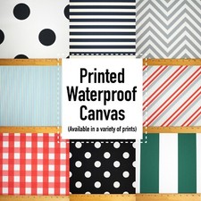 New Variety Printed Canvas Waterproof Outdoor Fabric 59" W 600 Denier bytheyard