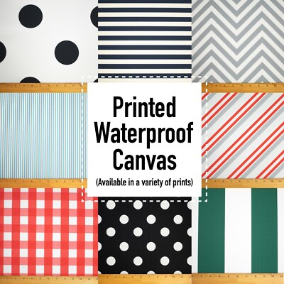 New Variety! Printed Canvas Waterproof Outdoor Fabric 59'' W 600 Denier bytheyard