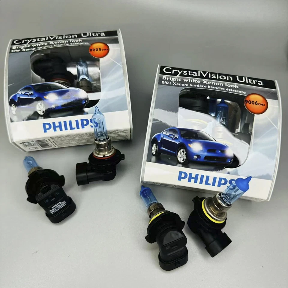 Bombilla de faro PHILIPS 9005 9006 CrystalVision Ultra para BMW Cadillac Dodge Ford Foto 4 de 4