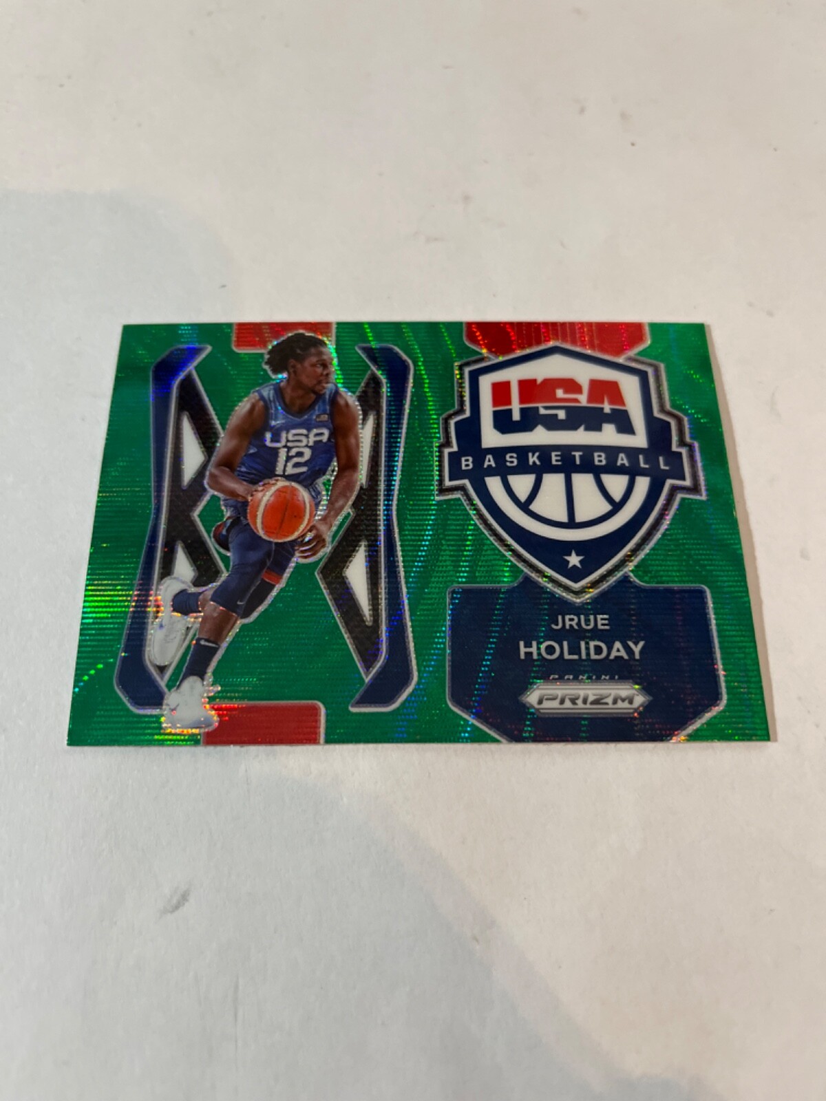 2021-22 Panini Prizm USA Basketball #8 Jrue Holiday Green Prizm