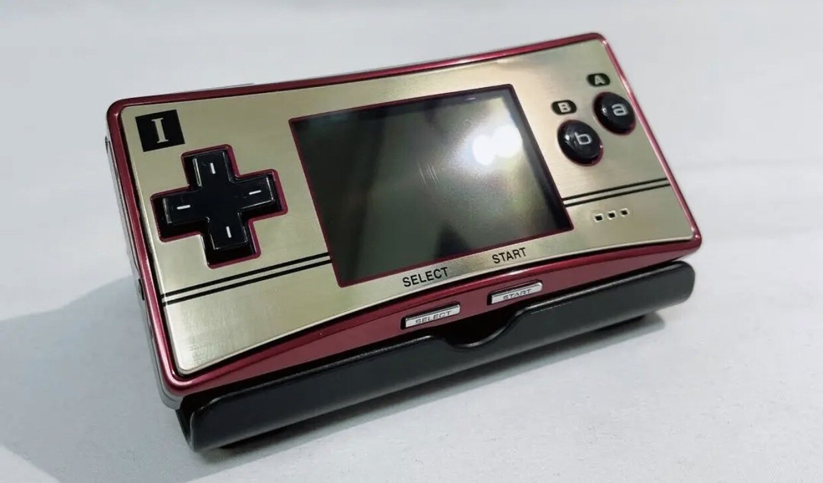 Nintendo Game Boy Micro Famicom Console - Red/Gold | eBay