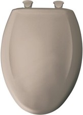 Bemis 1200SLOWT 068 Elongated Whisper-Close Toilet Seat Lid - Fawn Beige