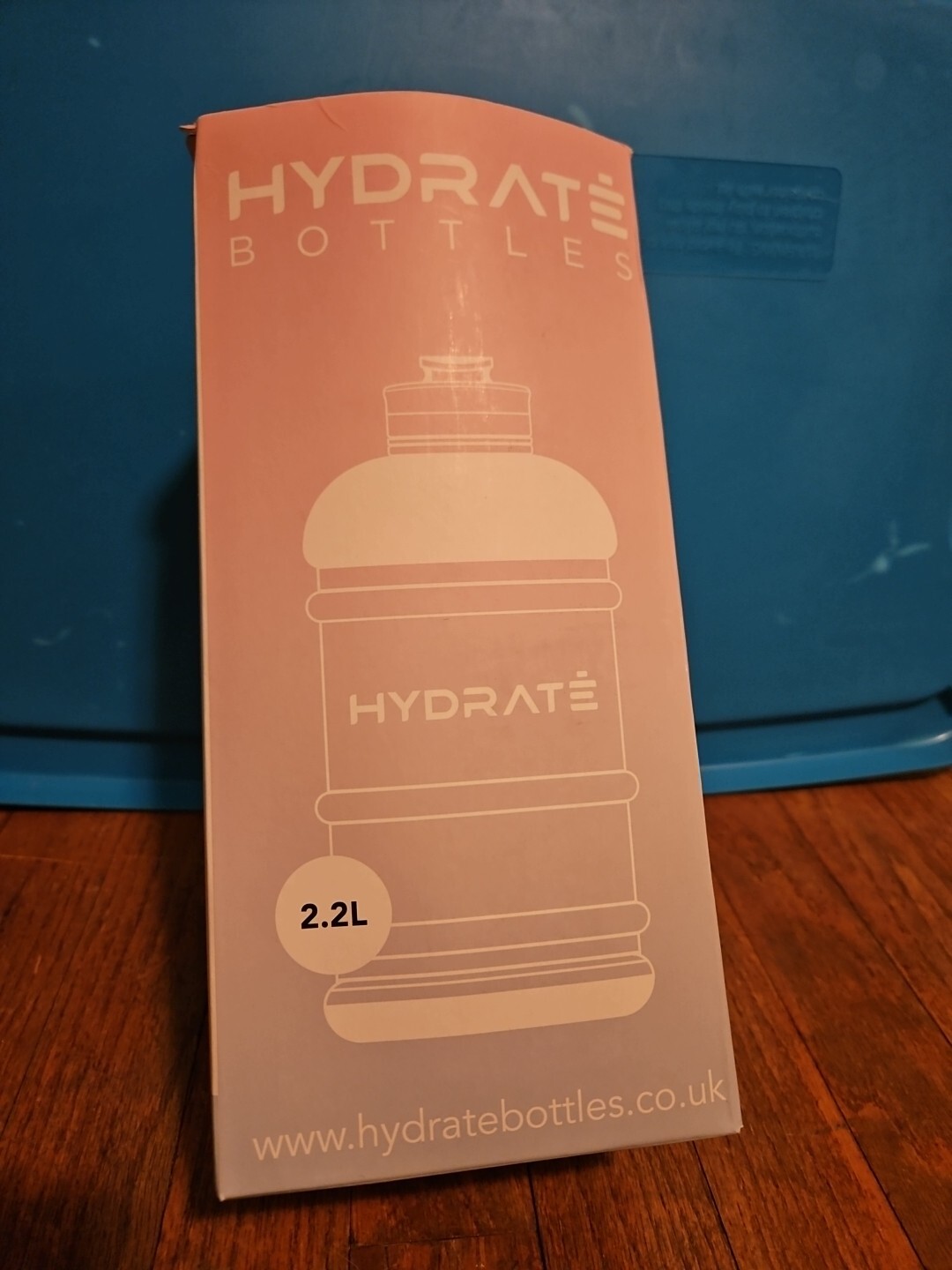 Hydrate 2.2 Litre Water Bottle Pink/blue With Carry Handle Strap BPA Free
