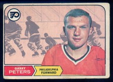 1968-69 OPC O PEE CHEE #99 GARRY PETERS VG PHILADELPHIA FLYERS HOCKEY Card