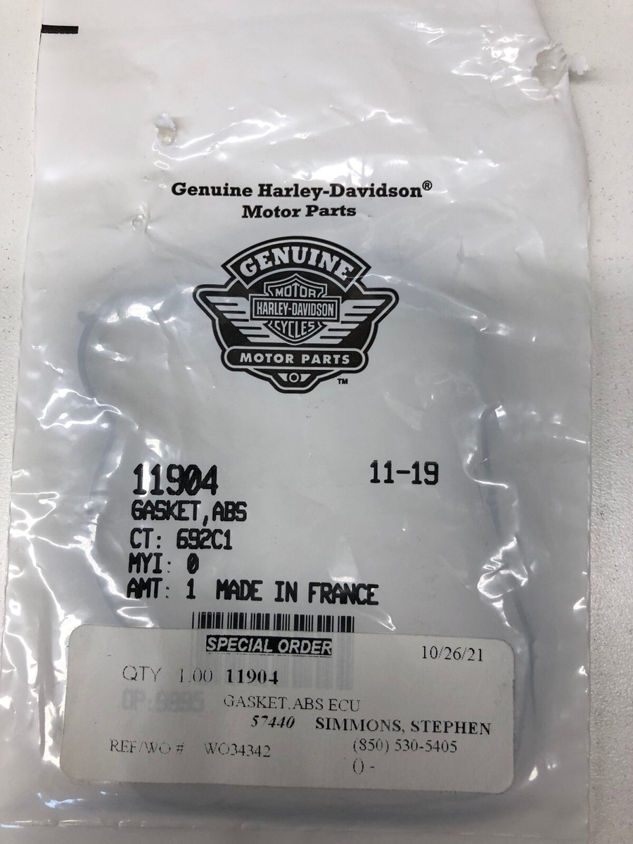France Antique -ペイントデスク- Harley-Davidson Gasket, ABS Part Number - 11904 OEM NOS | eBay