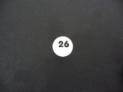 Spare Parts - CHAD VALLEY BINGO WHITE NUMBERED BALLS (No 1 to 45) - 0.5"/ 12.5mm - Picture 28 of 43