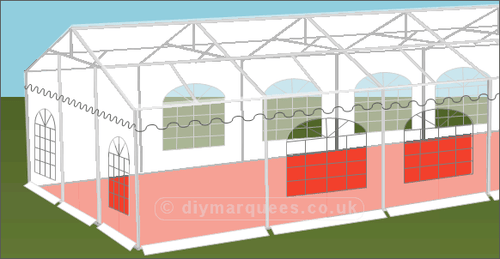4x5m Commercial DIY Marquee 500gsm PVC - Picture 2 of 11