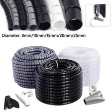 Wire Organizer Cable Management Protector Coiled Tube Flexible Wire Wrap Tidy