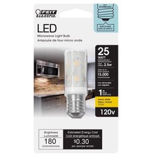 Feit T8 E17 Intermediate LED Bulb Warm White 25 Watt Equivalence 1 pk