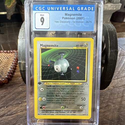 Magnemite (1st Edition) graded CGC 9 for sale on eBay