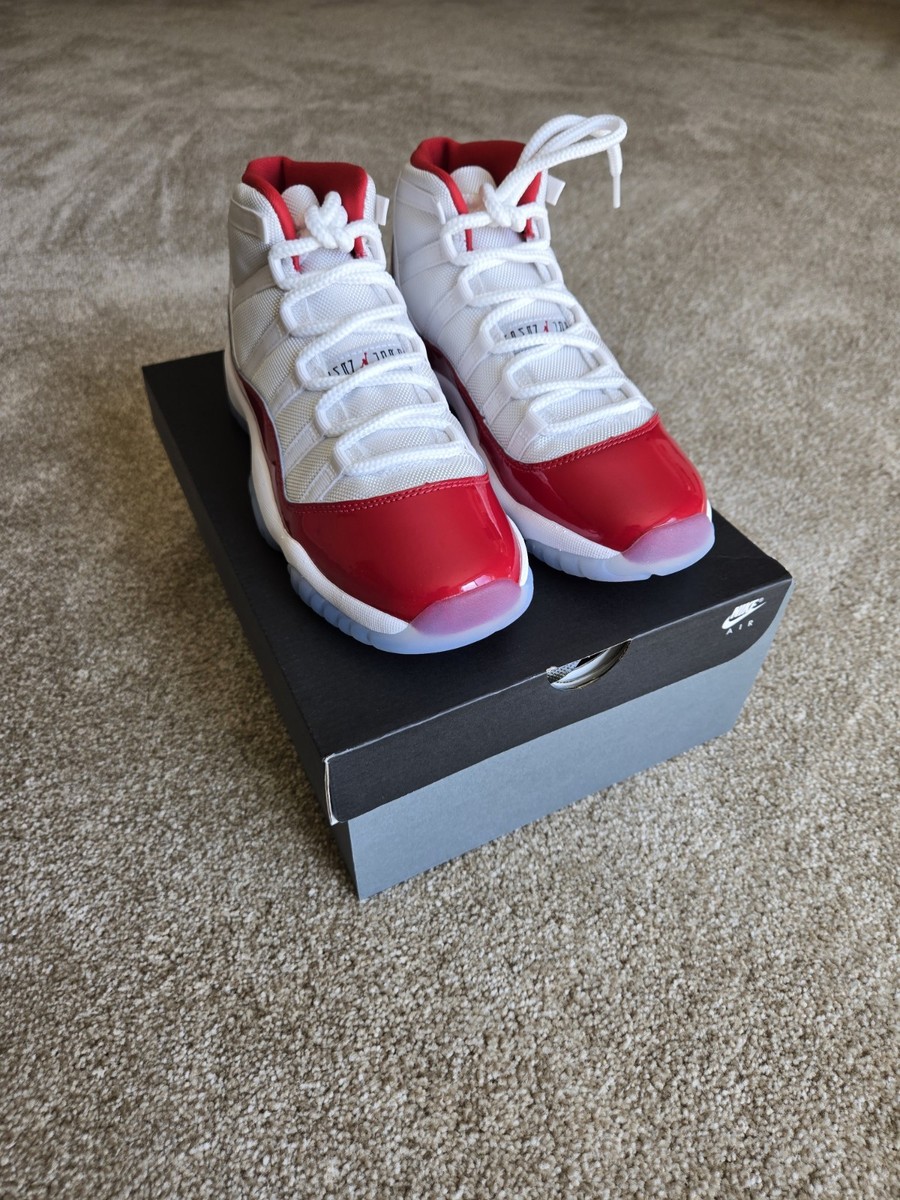 Nike Air Jordan 11 Cherry Retro GS White Varsity Red Black 378038