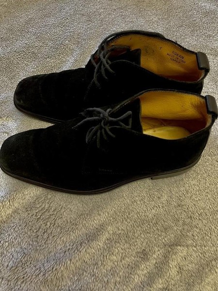 Men Bally Boots Black Suede 41.5