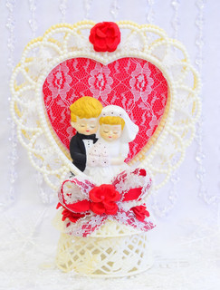 Valentine's Day Wedding Cake Topper