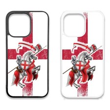 Rubber Clip Phone Case iPhone - St George's WORN Flag - England-Born British